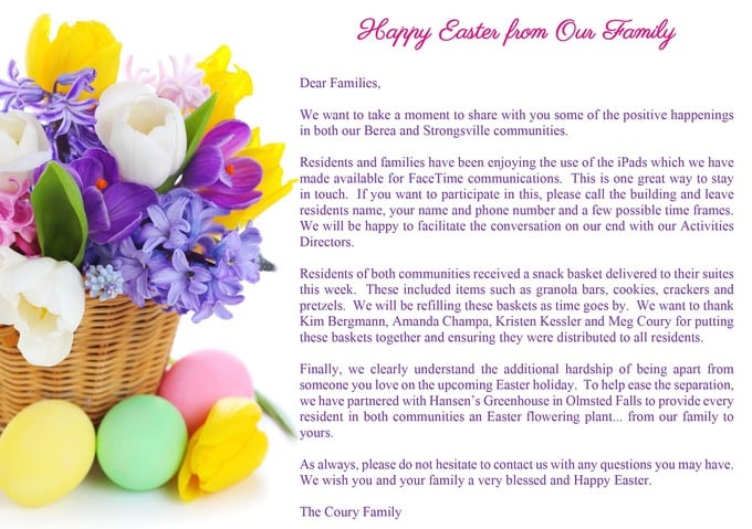 Easter Letter