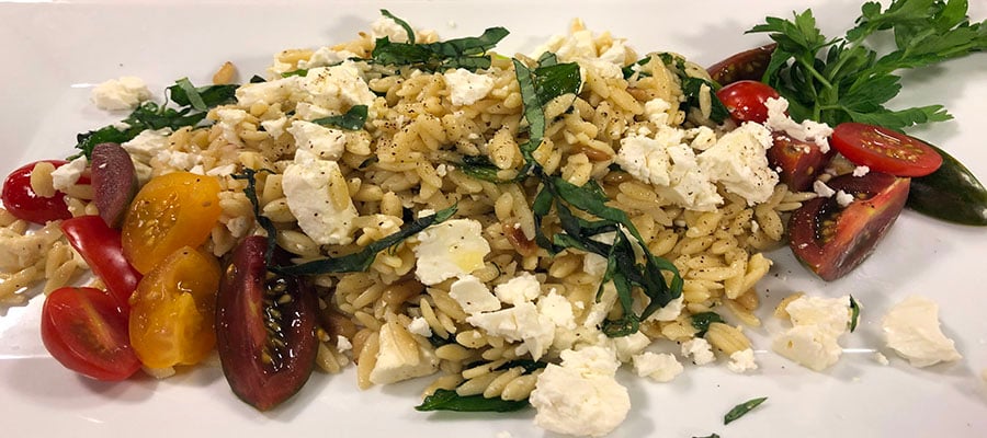 summer orzo salad