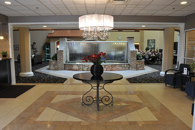 Lobby of Generations Senior Living in Strongsville, Ohio