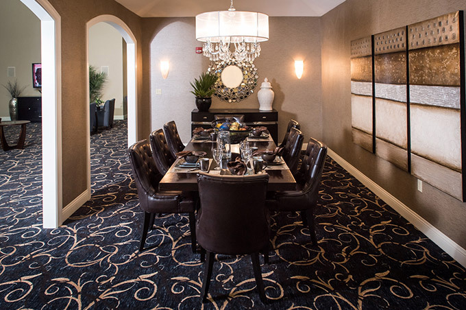 Private dining room at Generations Senior Living of Strongsville