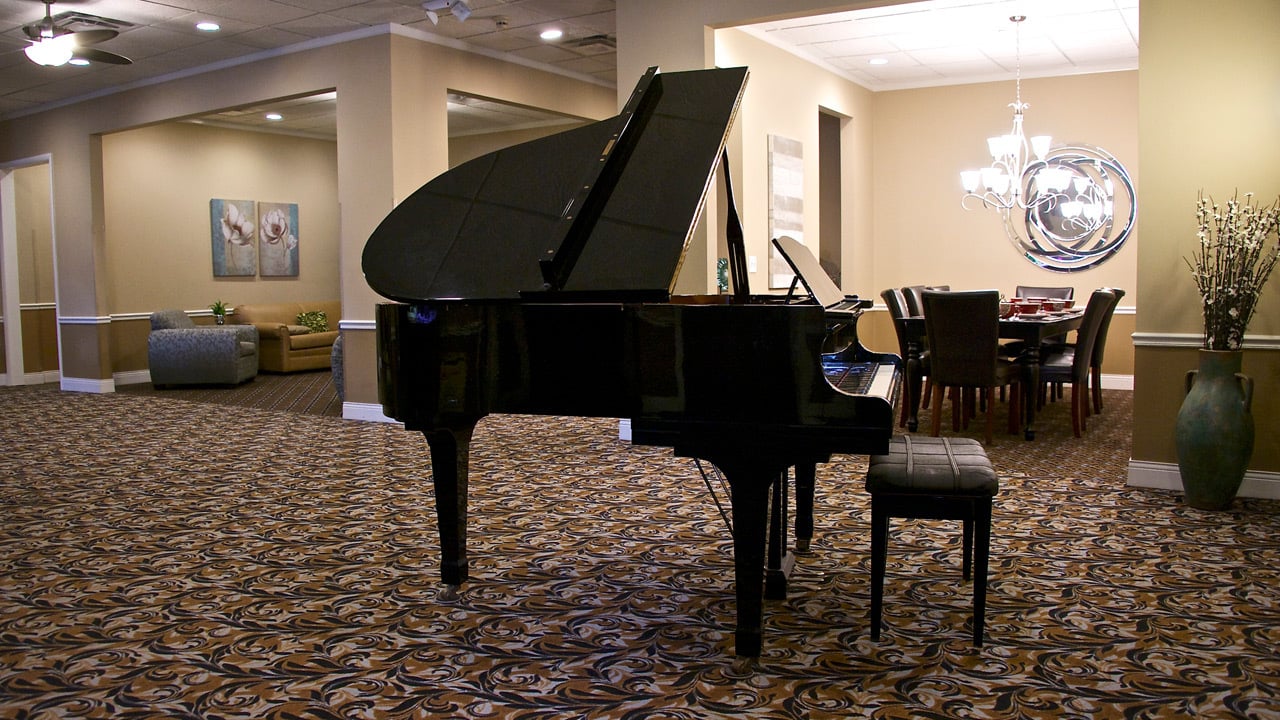 Beautiful baby grand piano