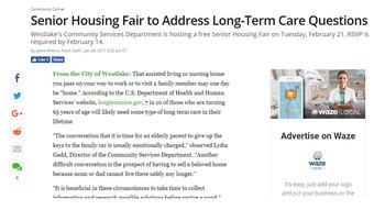 Generations to Participate in Senior Housing Fair